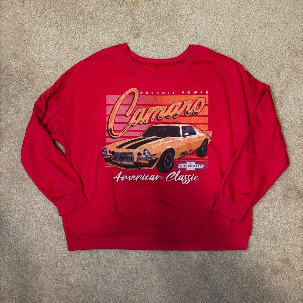 Red Camaro Graphic Sweatshirt Size XXL